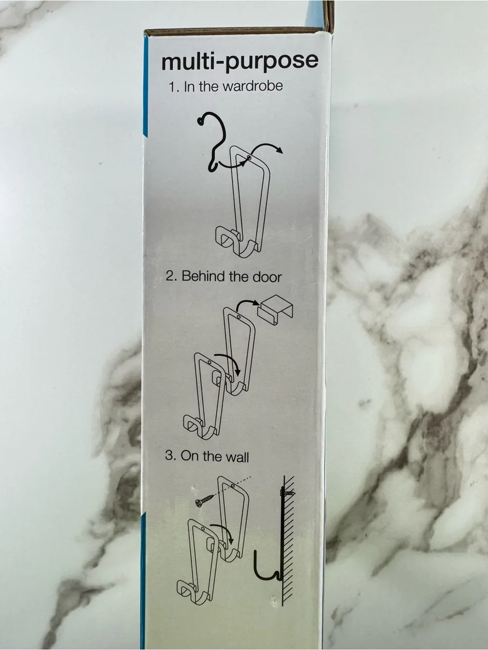 Metal Link Connecting Hooks On Wall/Door/Closet Purse/Hat Storage Organizer